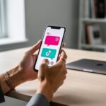 A modern social media creator at a desk holds a smartphone showing abstract social media post icons, symbolizing recent platform changes and what to watch in 2026.
